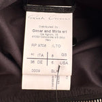 Rick Owens 2020s Black Lambskin Leather Moto Jacket, tag
