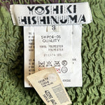 Yoshiki Hisinuma Velvet Green Textured Avant-Garde Ensemble LABEL PHOTO 7 OF 7