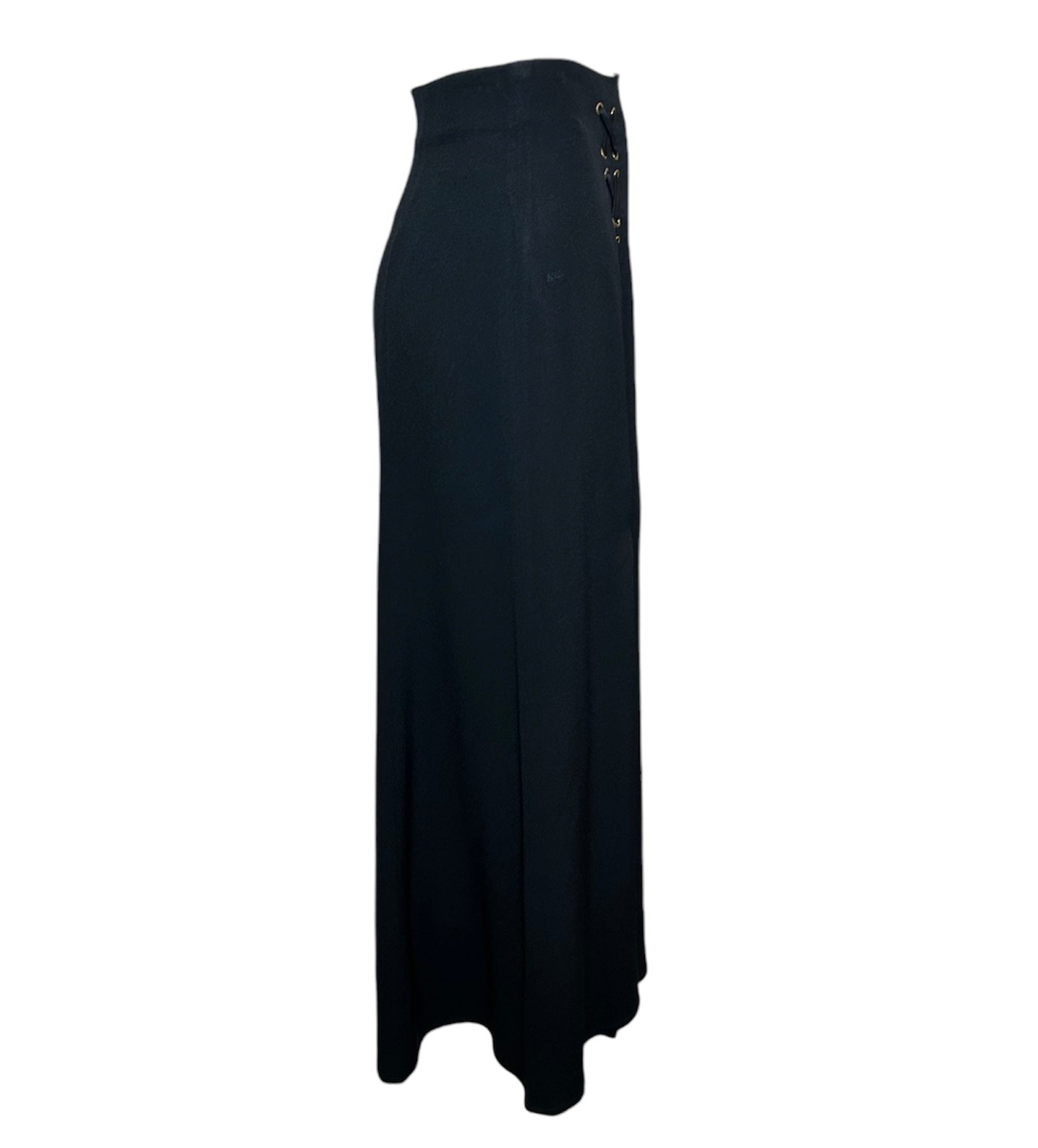 Moschino Cheap & Chic Lace-Up High Slit Maxi Skirt SIDE PHOTO 3 OF 6