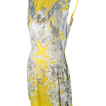 Roberto Cavalli Yellow Floral Dress with Snake Belt PROFILE PHOTO 2 OF 8