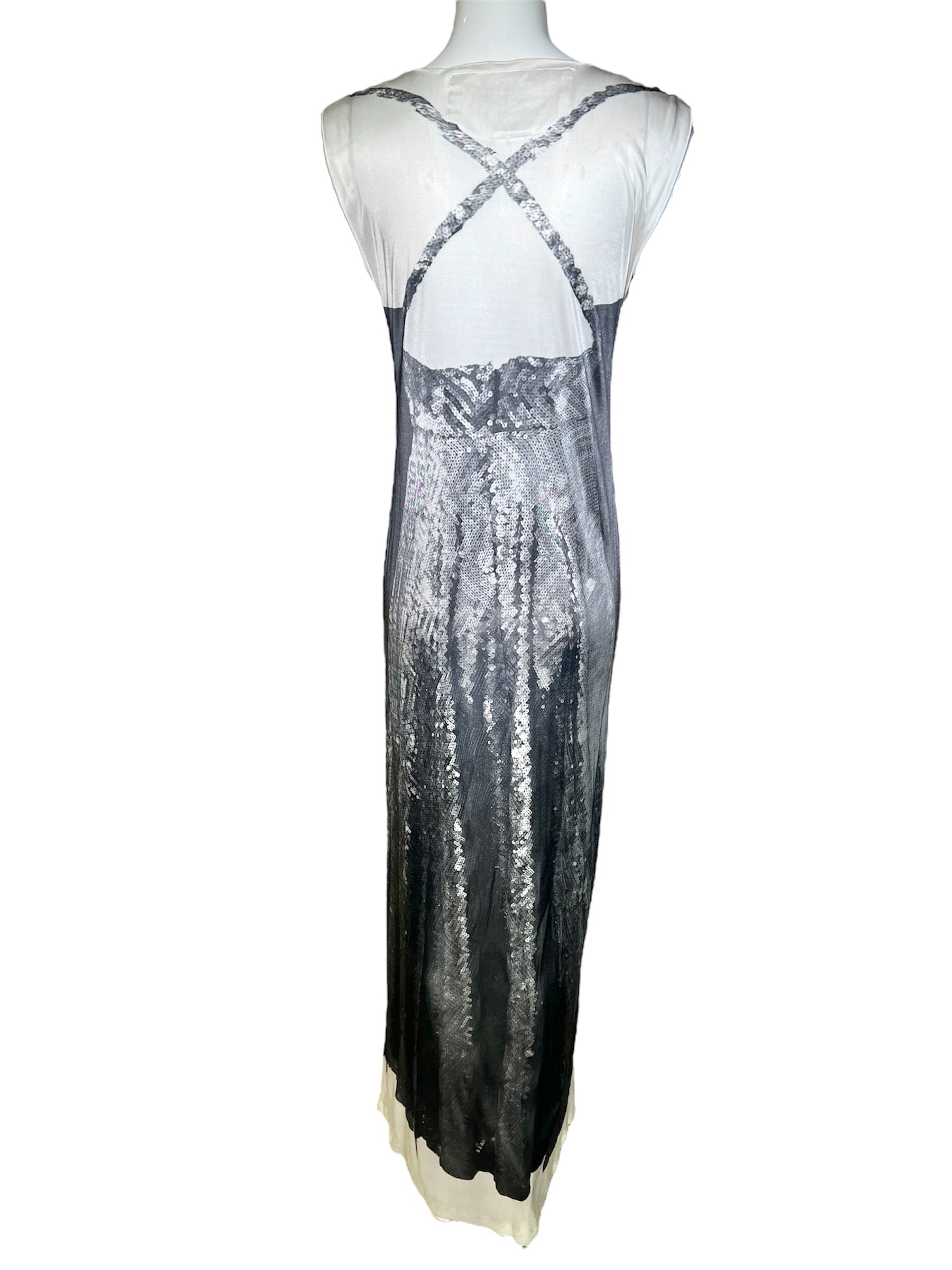 Maison Margiela Trompe L'oeil 2023 Re-Edition Tunic Faux Sequin Gown BACK PHOTO 3 OF 7