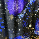  Paul-Louis Orrier 70s Galaxy Gown Chiffon Ensemble DETAIL OF GALAXY PHOTO 5 OF 7