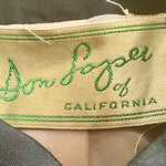 Don Loper 50s Double Breasted Black Coat LABEL 5 of 5