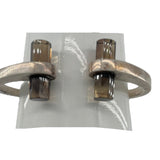 TAXCO Mexican 70s Sterling Silver & Smoky Quartz Adjustable Cuff PHOTO 4 OF 5