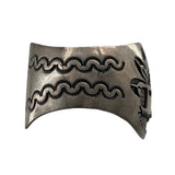 Hopi Kachina Sterling Silver Cuff Bracelet SIDE PHOTO 2 OF 4