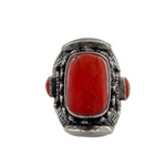 Tibetan Carnelian Ring Adjustable FRONT PHOTO 1 OF 3