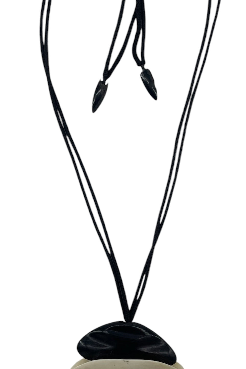 Wood and Bone Chunky Tribal Inspired Necklace FRONT PHOTO 1 OF 3