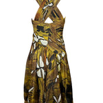 Donna Karan Spring 2012 Tribal Print Cross-Neck Dress BACK PHOTO 4 OF 8