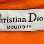 Christian Dior Boutique S/S 1968 Byzantine Orange and Gold Lamé Bohemian Gown LABEL 4/6