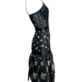 Alexander McQueen 2016 Resort Floral Reverse-Print Bustier Dress SIDE PHOTO 4 OF 7