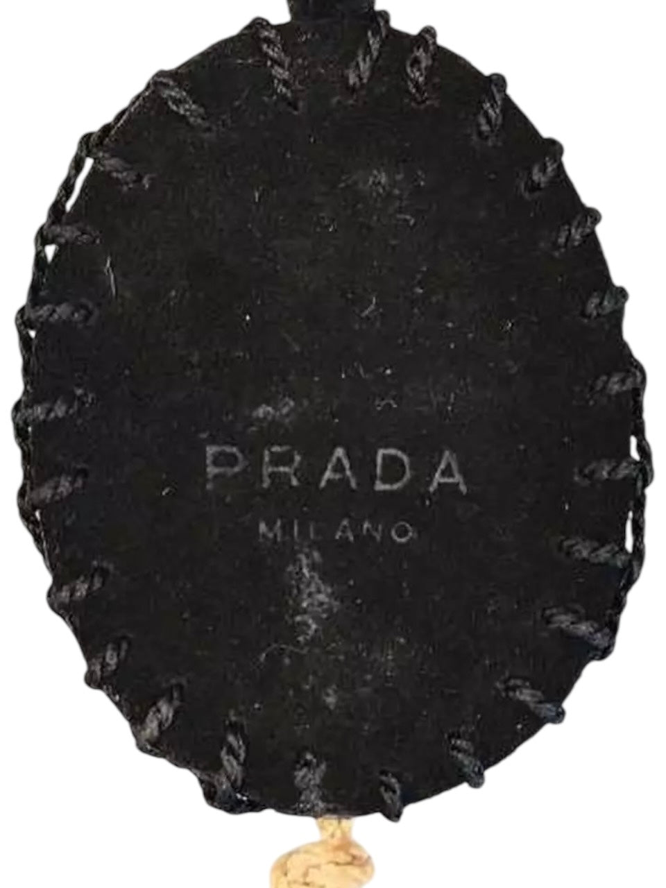  PRADA S/S 1994 Landscape Cameo Necklace with Long Suede Ties STAMP 5/5