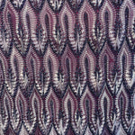 Missoni 2000s Purple Lurex Zig Zag Chevron Knit Mini Dress, detail