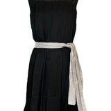 Chloé Silk Chiffon Cocktail Pleated Dress with Sash FRONT PHOTO 1 OF 7