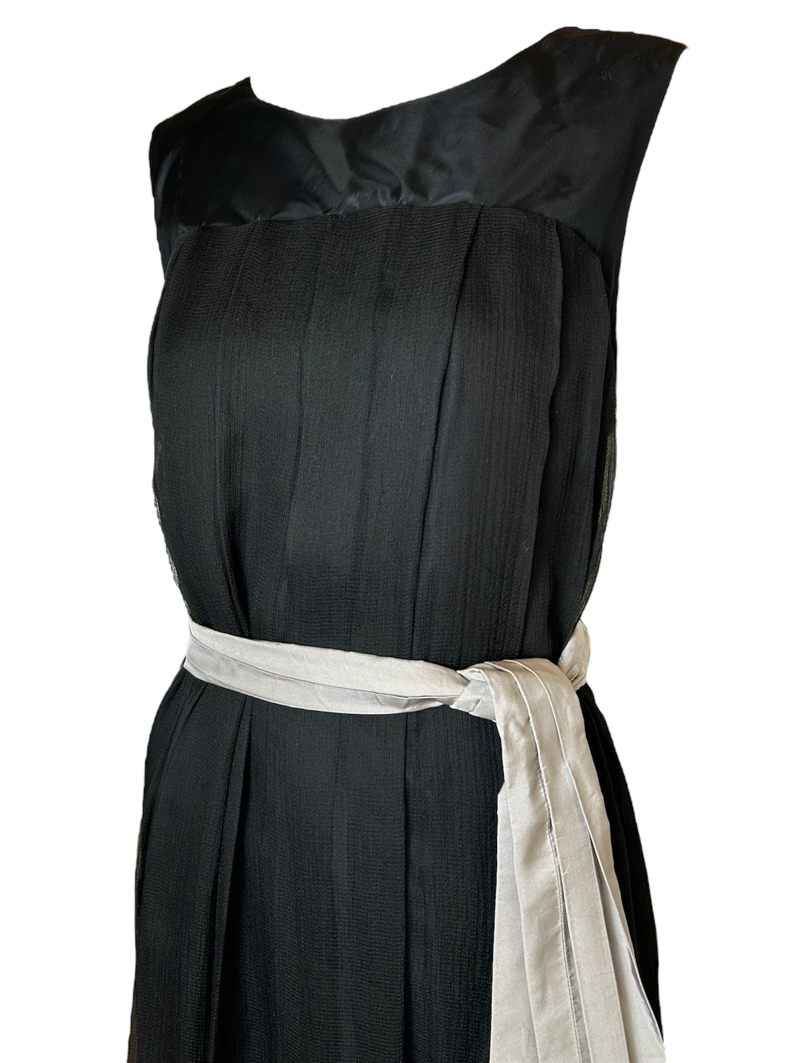 chloe pleated silk dress Silk-mousseline gown - pink