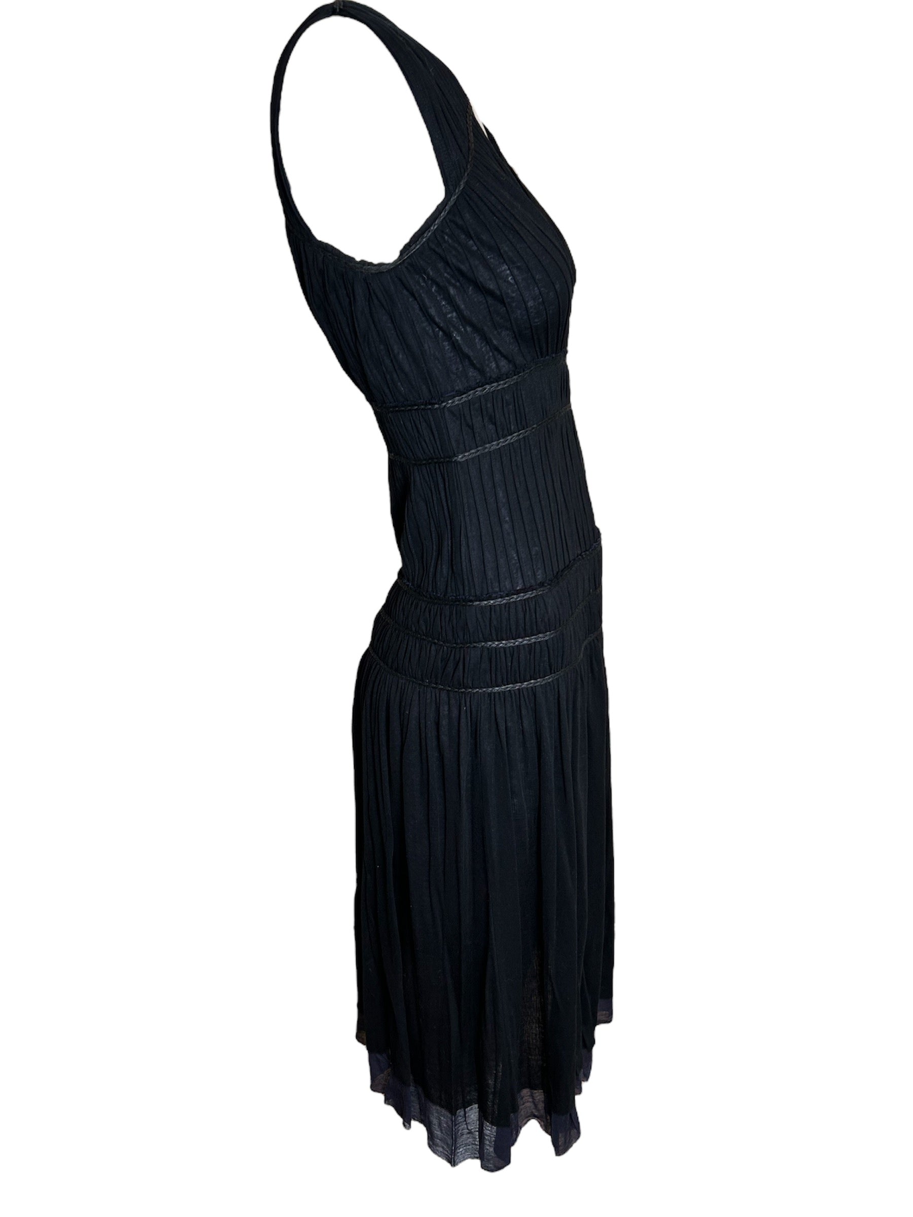  Issey Miyake Pleated Tiered Goddess Dress SIDE PHOTO 3 OF 5