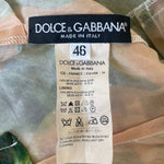 Dolce & Gabbana Spring 2012 Zucchini Blossom Printed Silk Chiffon Dress LABEL 7/11