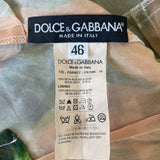 Dolce & Gabbana Spring 2012 Zucchini Blossom Printed Silk Chiffon Dress LABEL 7/11