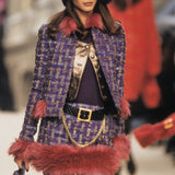 Chanel F/W 1994 RTW Leather and Gold Tone Chain Belt