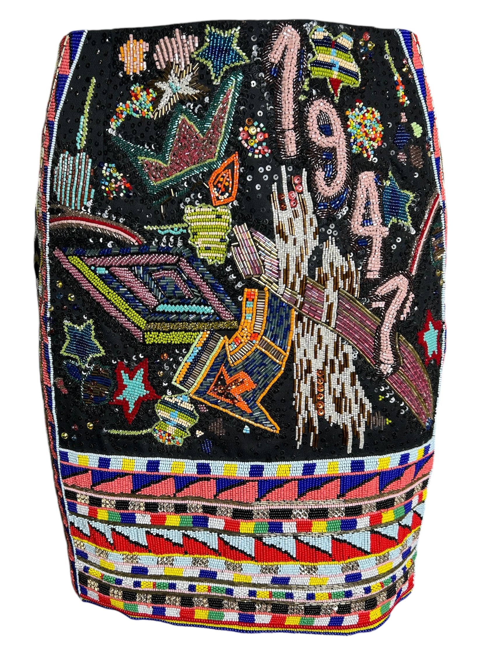 Emilio Pucci 2014 Heavily Beaded "1947" Skirt FRONT PHOTO 1 OF 9