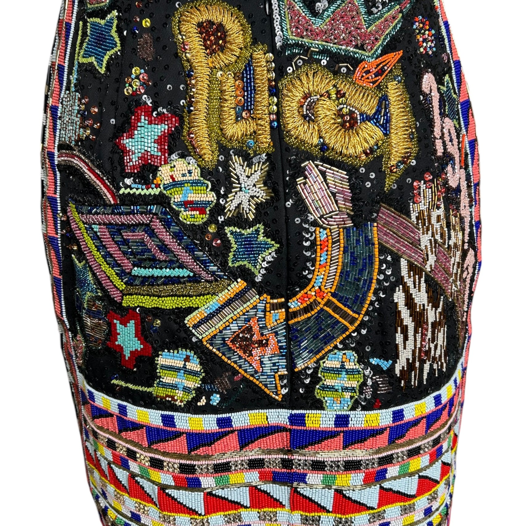 Emilio Pucci 2014 Heavily Beaded "1947" Skirt BACK PHOTO 2 OF 9