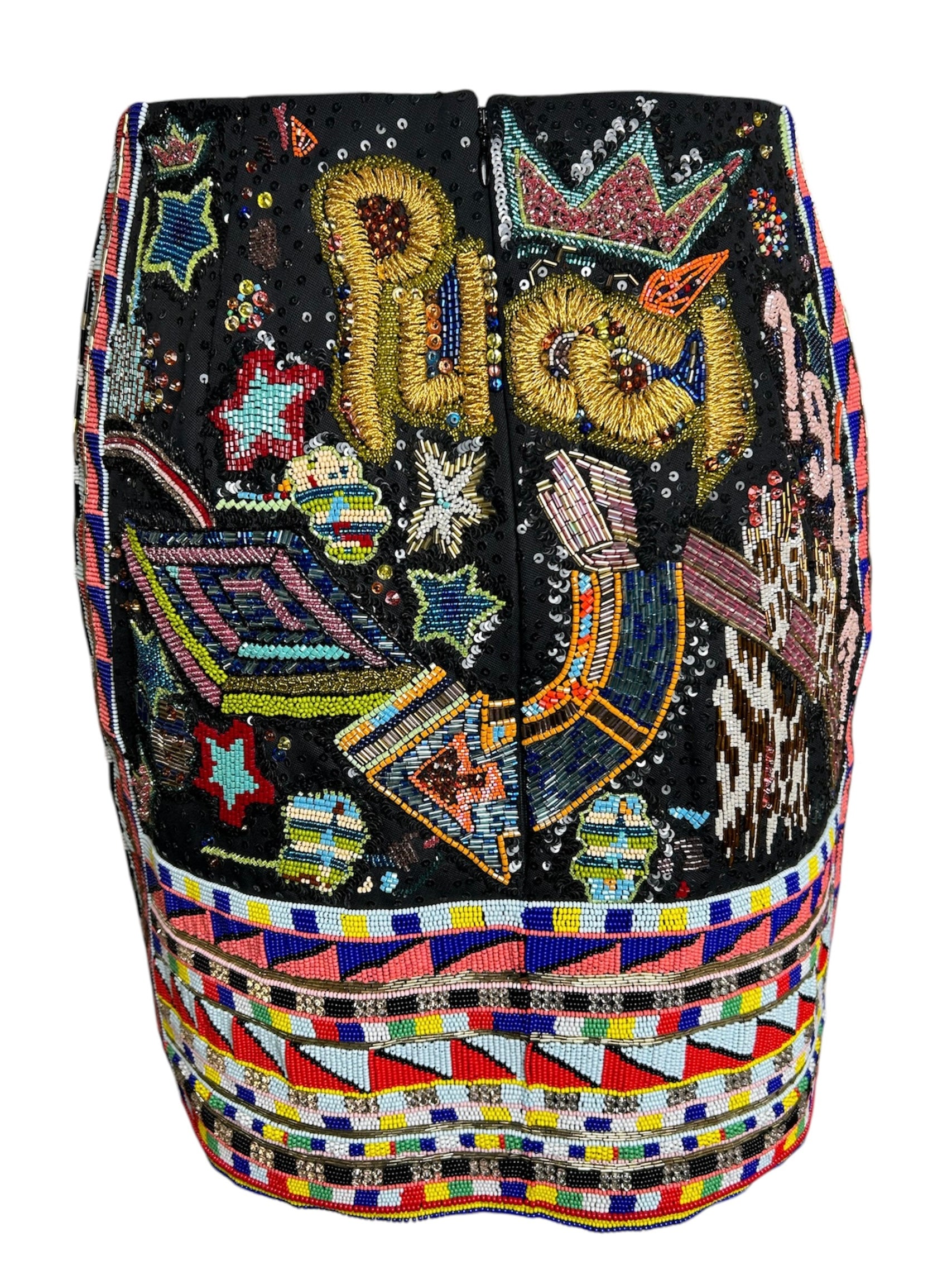 Emilio Pucci 2014 Heavily Beaded "1947" Skirt BACK PHOTO 2 OF 9