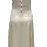  1930s Ivory Slipper Satin Bias Cut Bridal Ensemble GOWN BACK 6 of 9