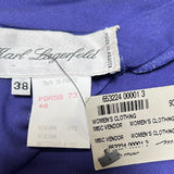 Karl Lagerfeld Cobalt Blue Crepe Jersey Dress TAG PHOTO 5 OF 5