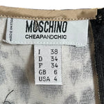 Moschino Cheap & Chic Leopard Print Dress with Embroidered Florals LABEL PHOTO 6 OF 7