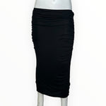 Gucci by Tom Ford F/W 2001 Black Jersey Ruched Skirt, 2