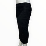 Gucci by Tom Ford F/W 2001 Black Jersey Ruched Skirt, slight side