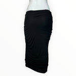 Gucci by Tom Ford F/W 2001 Black Jersey Ruched Skirt, back