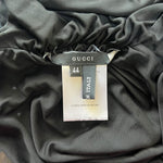 Gucci by Tom Ford F/W 2001 Black Jersey Ruched Skirt, label