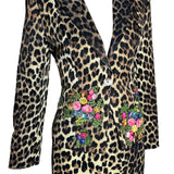 Moschino Cheap & Chic 90s Leopard Print Suit with Embroidered Florals PROFILE PHOTO 2 OF 8