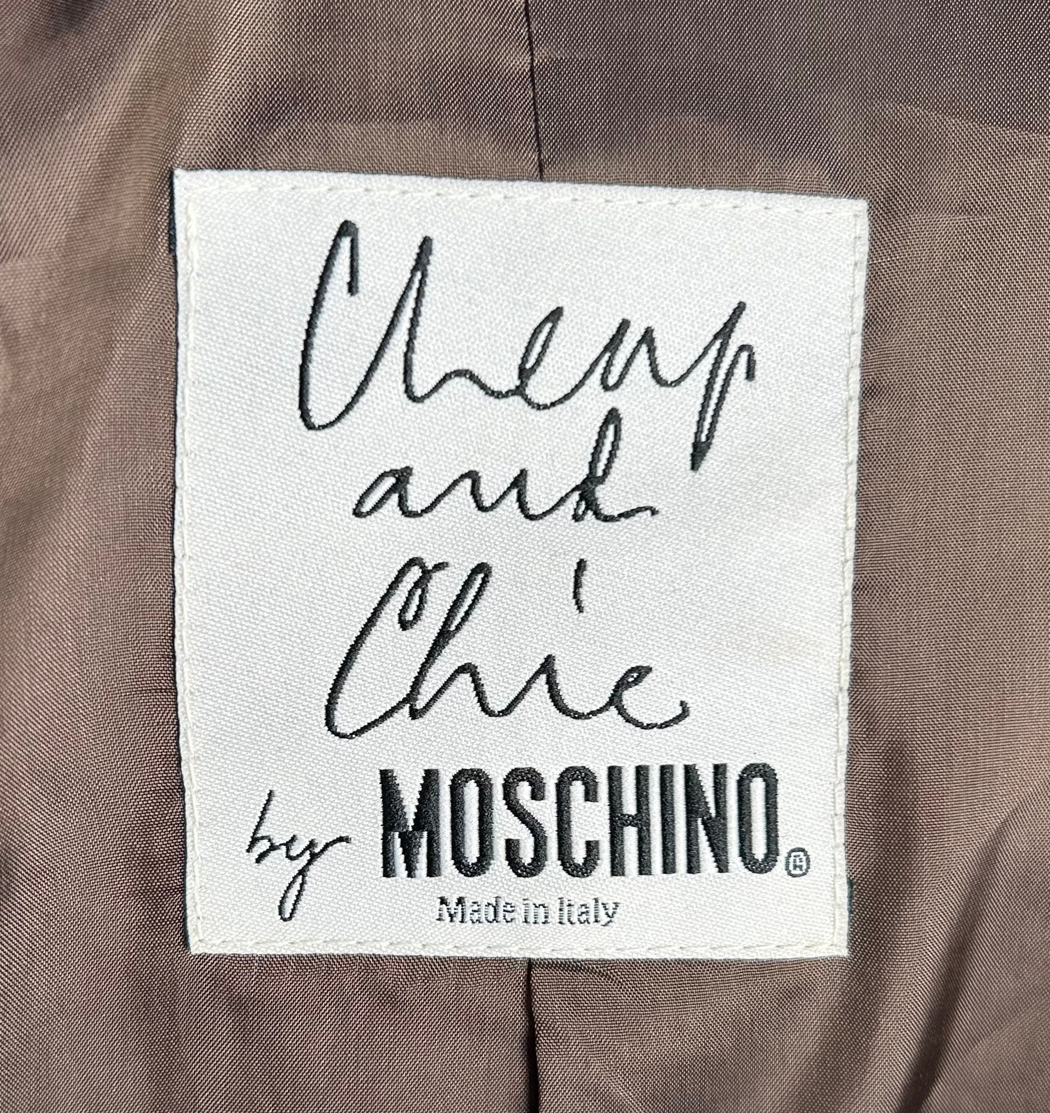 Moschino Cheap & Chic Leopard Button Up Jacket LABEL PHOTO 5 OF 6