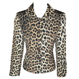 Moschino Cheap & Chic Leopard Button Up Jacket FRONT PHOTO 1 OF 6