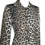 Moschino Cheap & Chic Leopard Button Up Jacket PROFILE PHOTO 3 OF 6