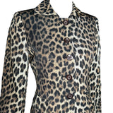 Moschino Cheap & Chic Leopard Button Up Jacket PROFILE PHOTO 3 OF 6