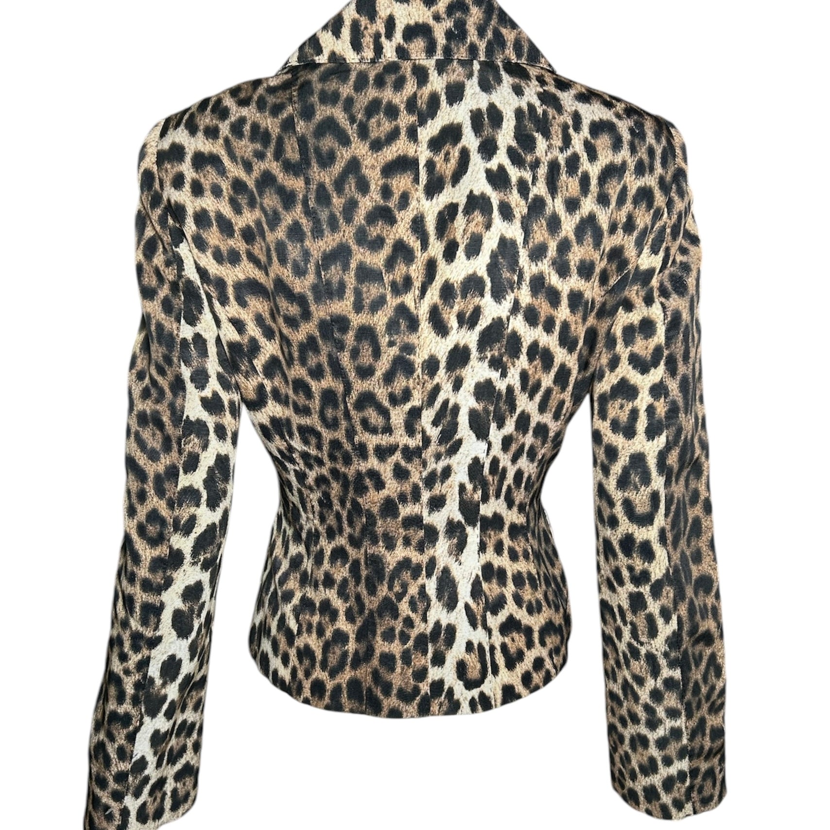 Moschino Cheap & Chic Leopard Button Up Jacket BACK PHOTO 2 OF 6