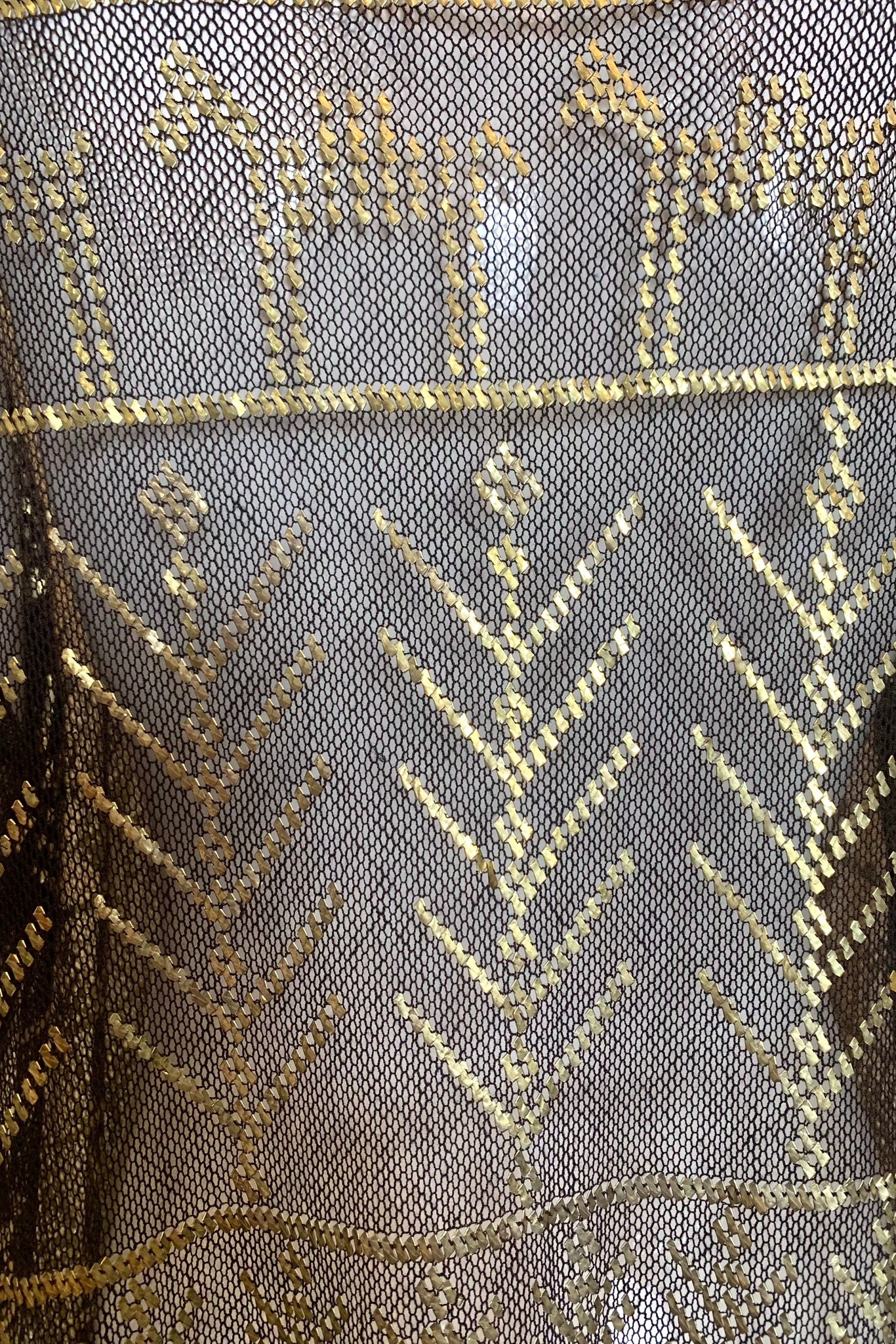  1920s Assuit Dress with Hand Hammered Brass DETAIL 4 of 4