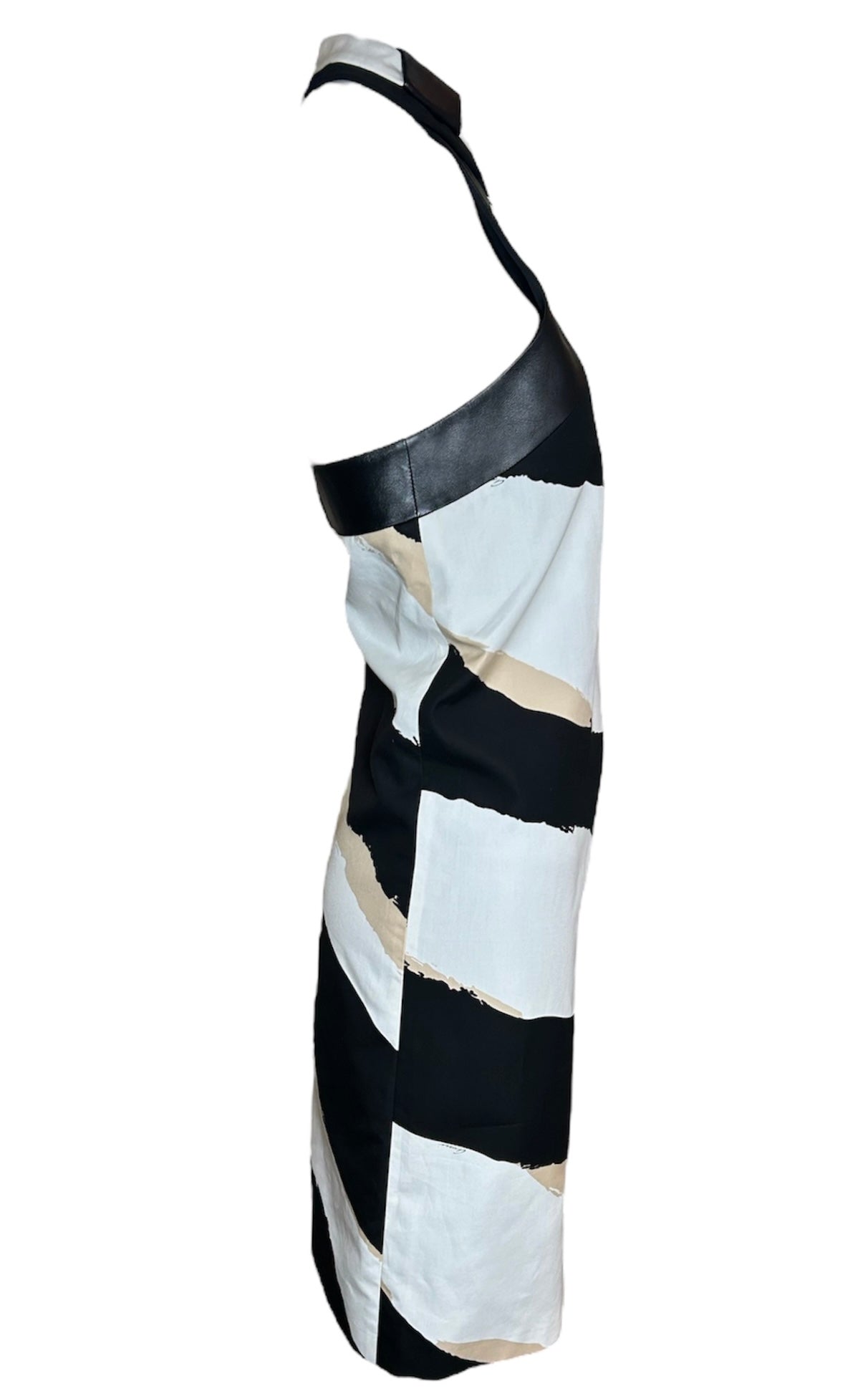 Gucci Tricolor High Neck Dress Plus Sized SIDE PHOTO 4 OF 6