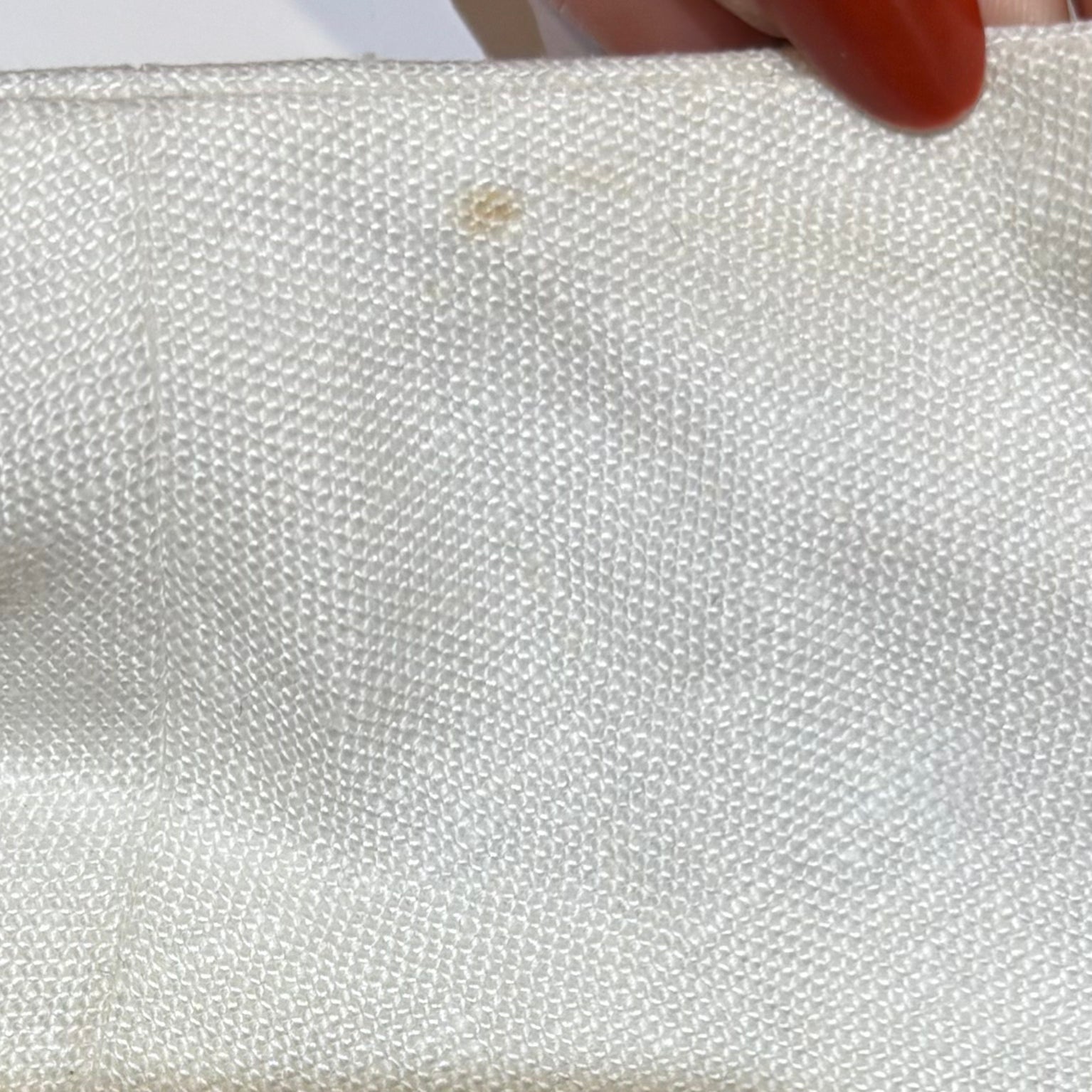 Hermès Late 1970's White Linen Blazer Jacket, collar