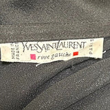 YSL Rive Gauche 1998 Black One Shoulder Ruched Hip Cocktail Dress LABEL PHOTO 6 OF 6