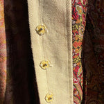 Yohji Yahmamoto F/W 2000 Copper Paisley Silk Brocade Jacket, snaps