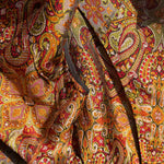 Yohji Yahmamoto F/W 2000 Copper Paisley Silk Brocade Jacket, close up 2