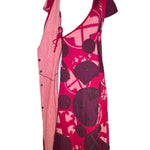 Project Alabama Magenta Patchwork Geometric Design Wrap Dress INNER WRAP PHOTO 2 OF 7