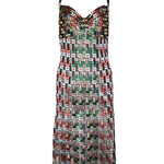 Zac Posen Spring 2006 "Pompeii" Multicolor Halter Dress FRONT PHOTO 1 OF 9