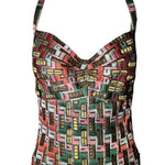 Zac Posen Spring 2006 "Pompeii" Multicolor Halter Dress FRONT PHOTO HALTER 3 OF 9