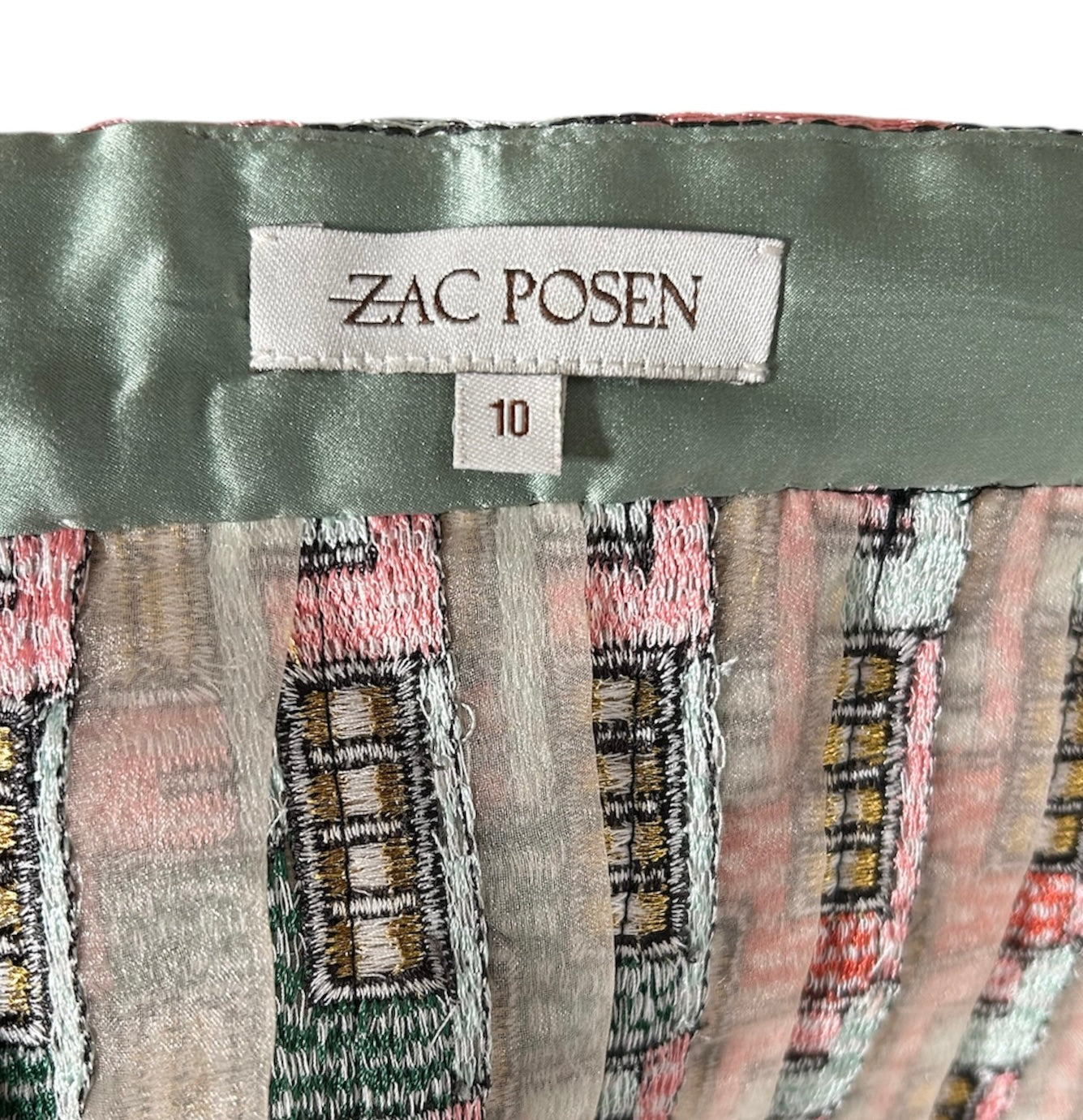 Zac Posen Spring 2006 "Pompeii" Multicolor Halter Dress LABEL PHOTO 8 OF 9