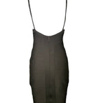  Herve Leger Couture Iconic 90s Bandage Dress in Dark Taupe BACK PHOTO 3 OF 5