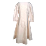 Chado Ralph Rucci S/S 2009 Champagne Silk Trapunto Dress, back alone
